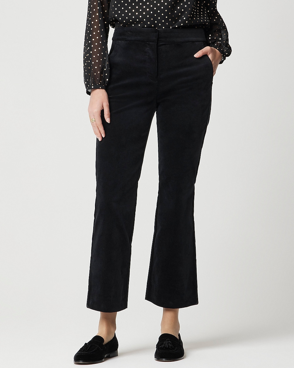 Velvet Kelsey kickout flare crop pant | J.Crew Factory