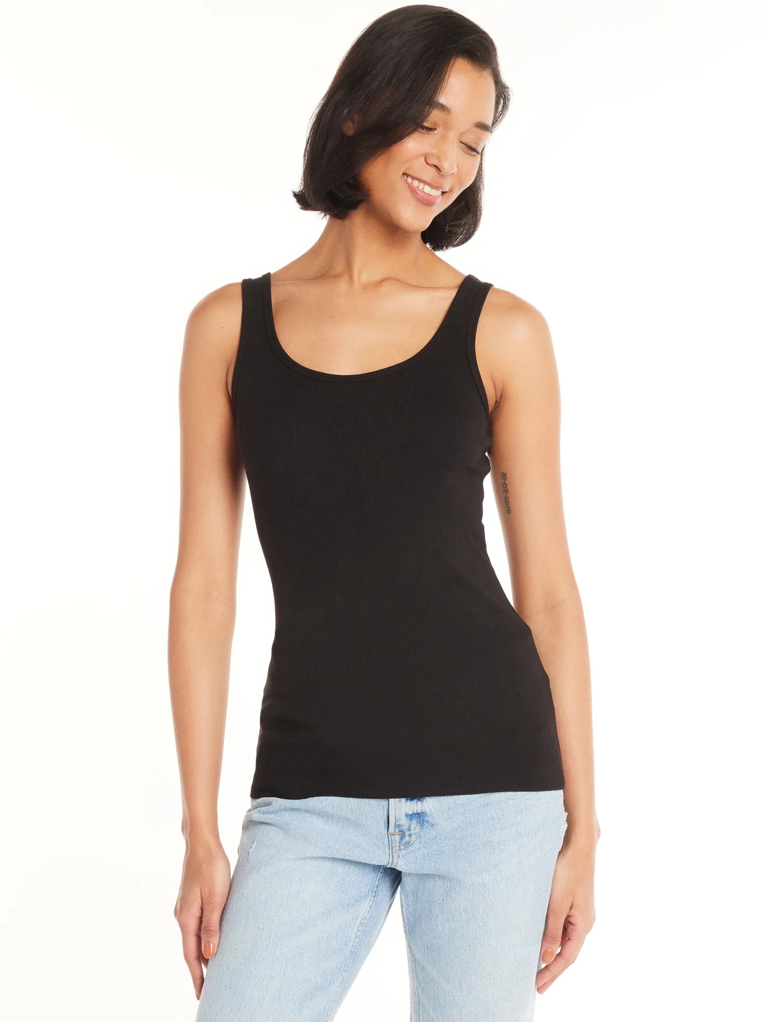 Time and Tru Women's Rib Tank | Walmart (US)
