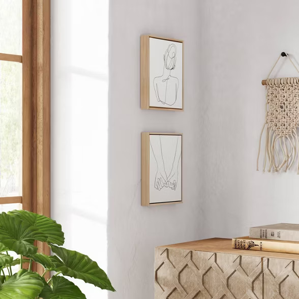 Woman Figural Wall Canvas White - Opalhouse™ | Target