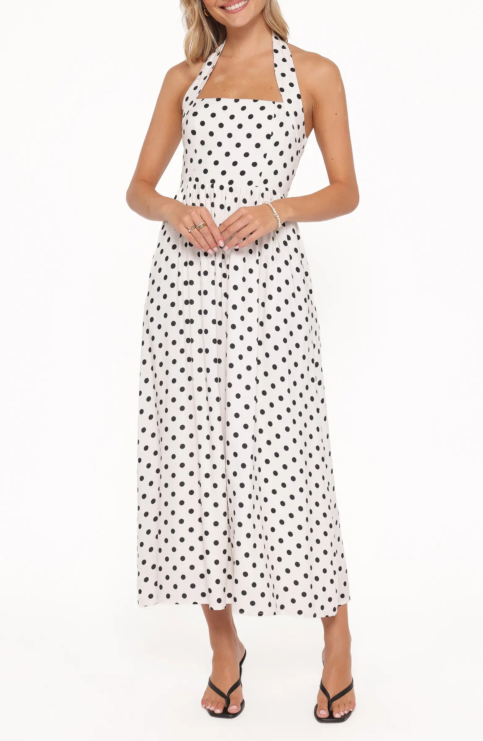 Petal & Pup Gemini Polka Dot Halter Dress | Nordstrom | Nordstrom