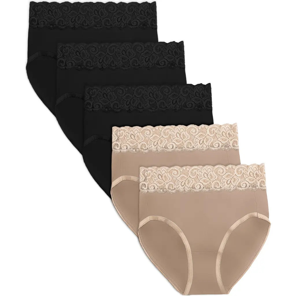Kindred Bravely High-Waisted Postpartum Underwear Pack in Assorted Neutrals at Nordstrom, Size Large | Nordstrom