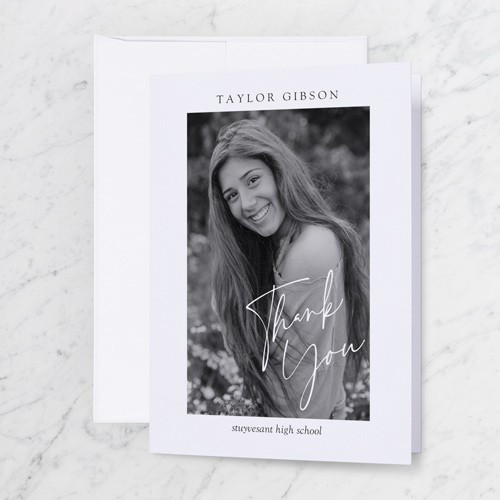 Grad Signature 3x5 Folded Card by Yours Truly | Shutterfly