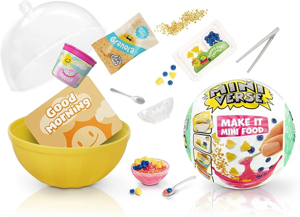 Make It Mini Food Cafe Series 3 Mini Collectibles - MGA's Miniverse, Mystery Blind Packaging, DIY... | Amazon (US)