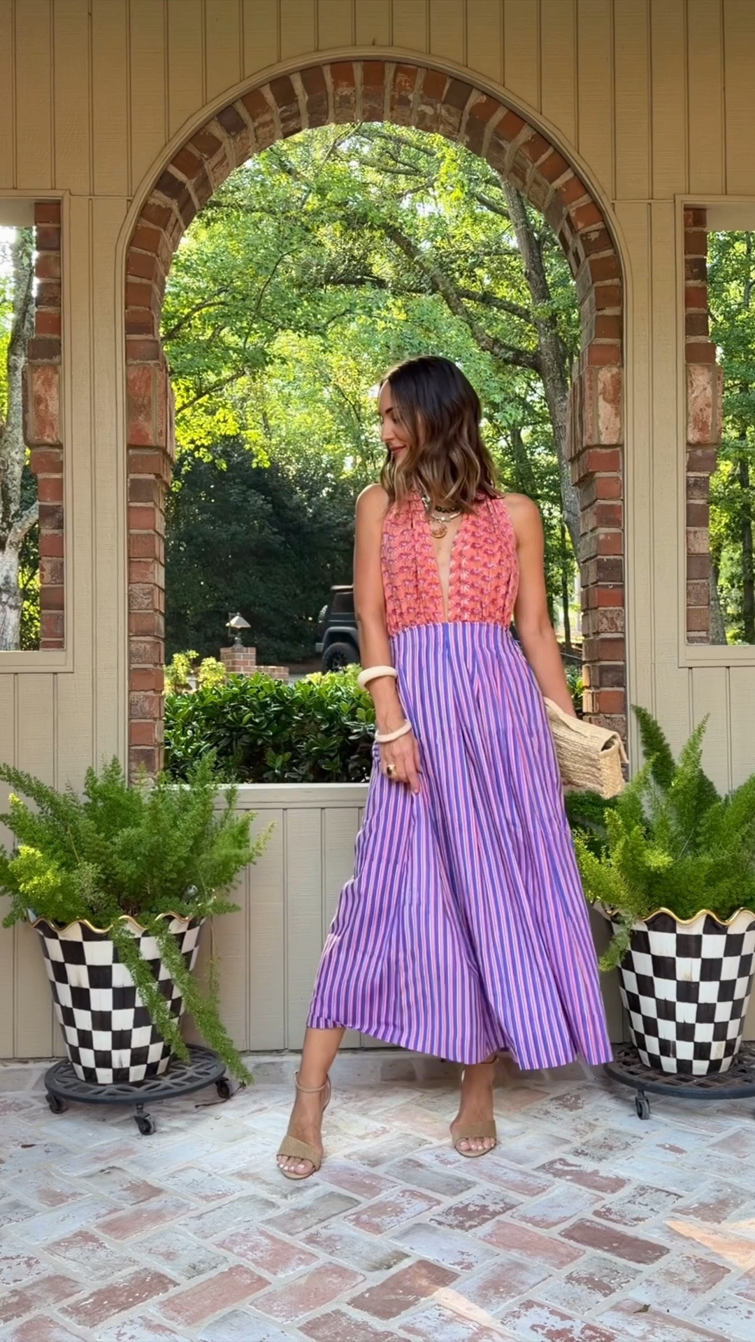 Wearing a small - love their dresses!