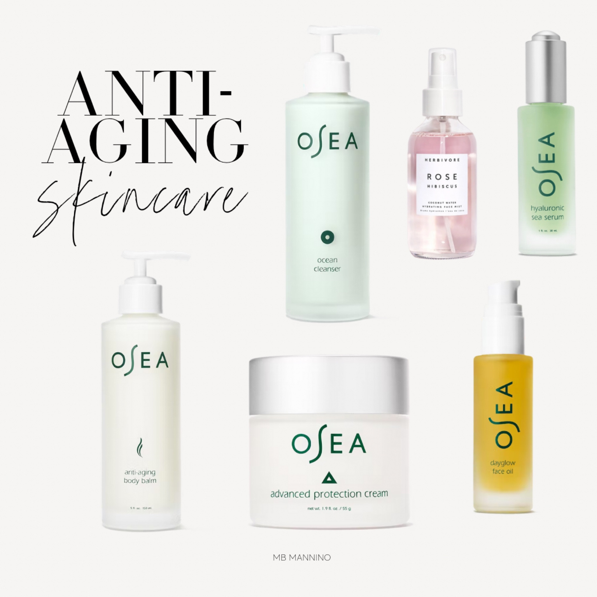 My favorite products for anti-aging skincare | Use code MBMannino to save on Osea Malibu

#LTKbeauty #LTKunder100 #LTKunder50