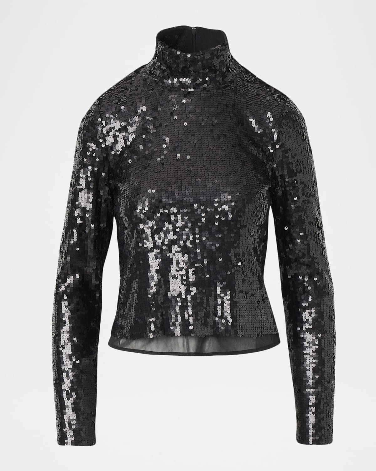 Lucy Sequined Turtleneck Top | Neiman Marcus