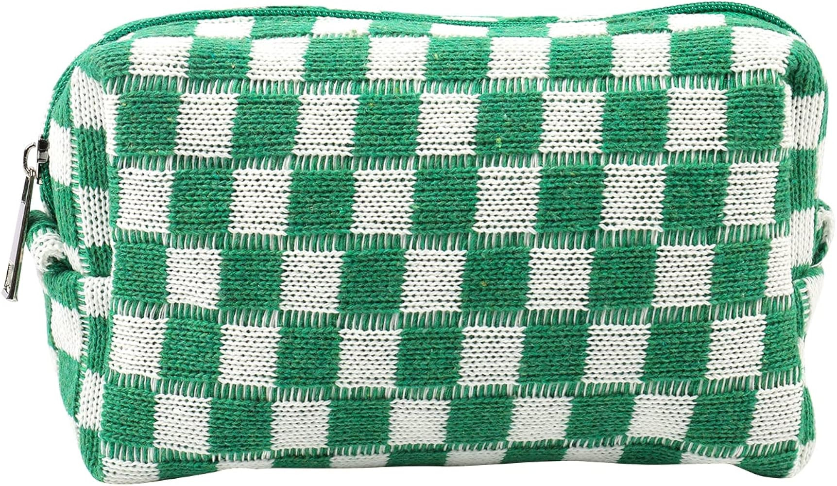 Small Makeup Bag Checkered Cosmetic Bag Portable Travel Cosmetic Organizer Cute Makeup Brushes St... | Amazon (US)