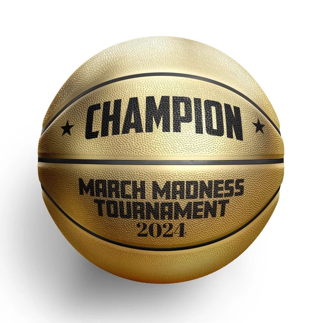 March Madness Champion Gold Basketball | Silver Second Place Basketball | Official Size | Bracket... | Etsy (US)