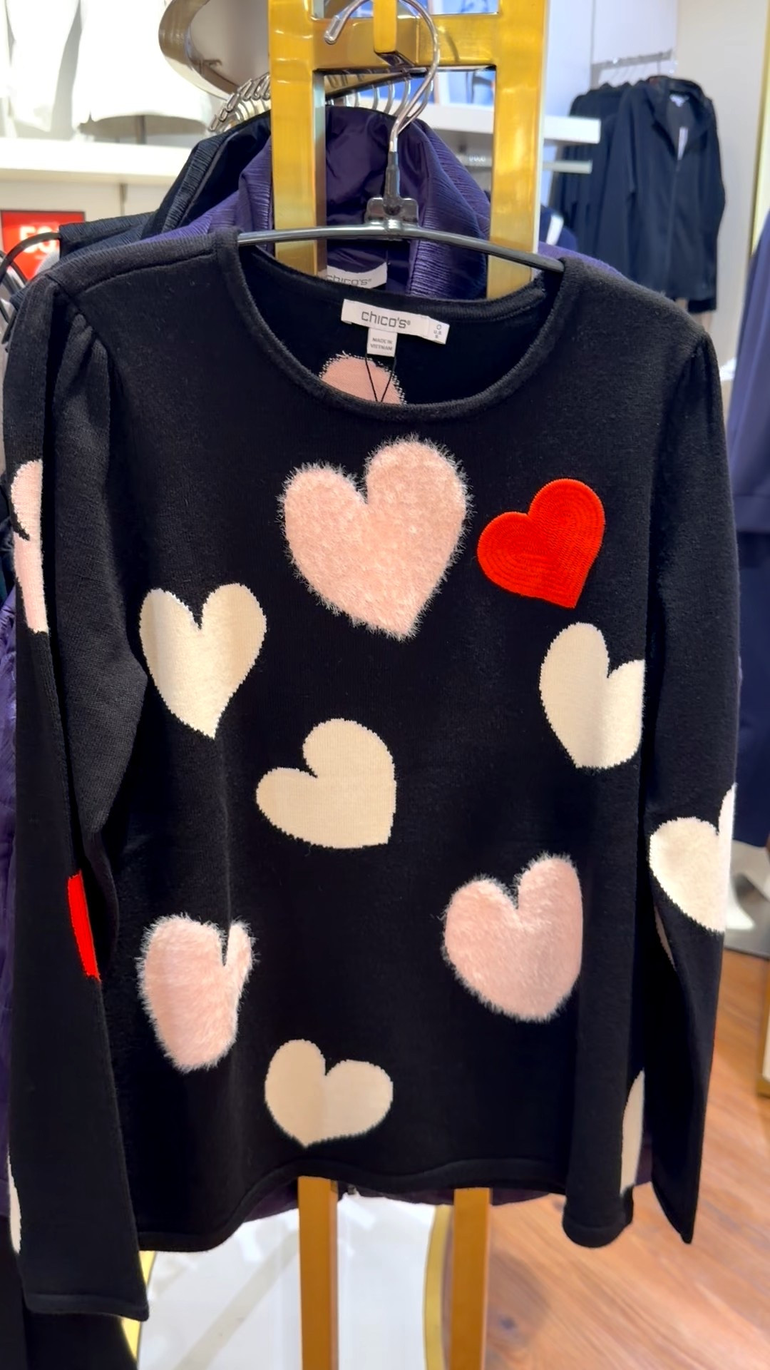 Cozy, fuzzy intarsia mix of lovingly made hearts adorn this perfect V-day pullover. Made with a slightly puffy sleeve for an added feminine flair.



#LTKgrwm #LTKOver40 #LTKValentine