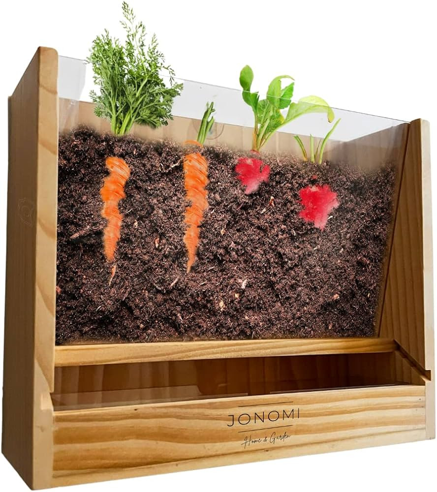 JONOMI Home & Garden™ Vegetable Root Viewer - Indoor Planter with Window to Watch Roots as They... | Amazon (US)