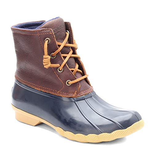 Sperry Women's Saltwater Boots, Tan/Navy, 6.5 W | Amazon (US)
