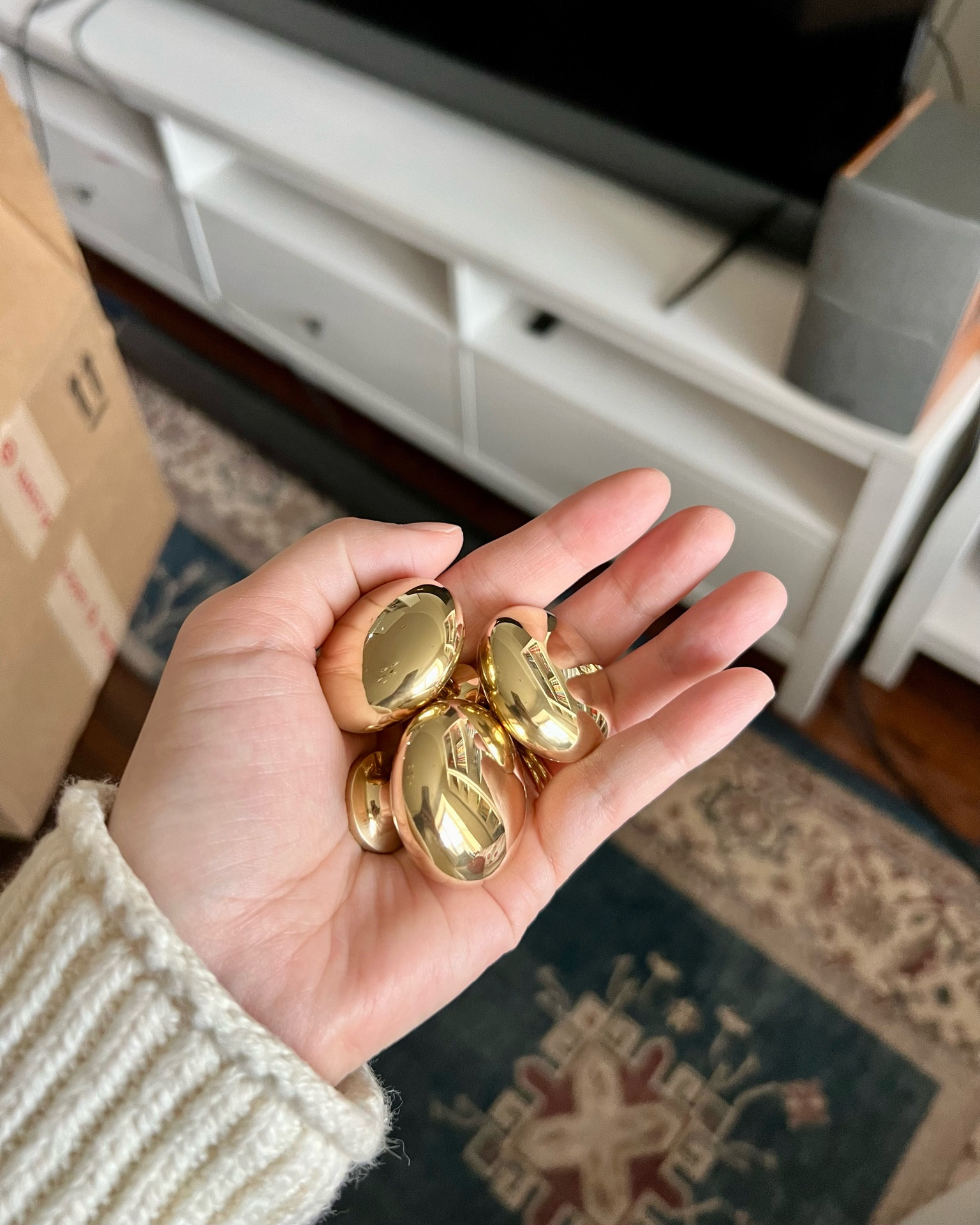 Brass knobs we got to update our IKEA TV stand!

#LTKfindsunder50 #LTKhome
