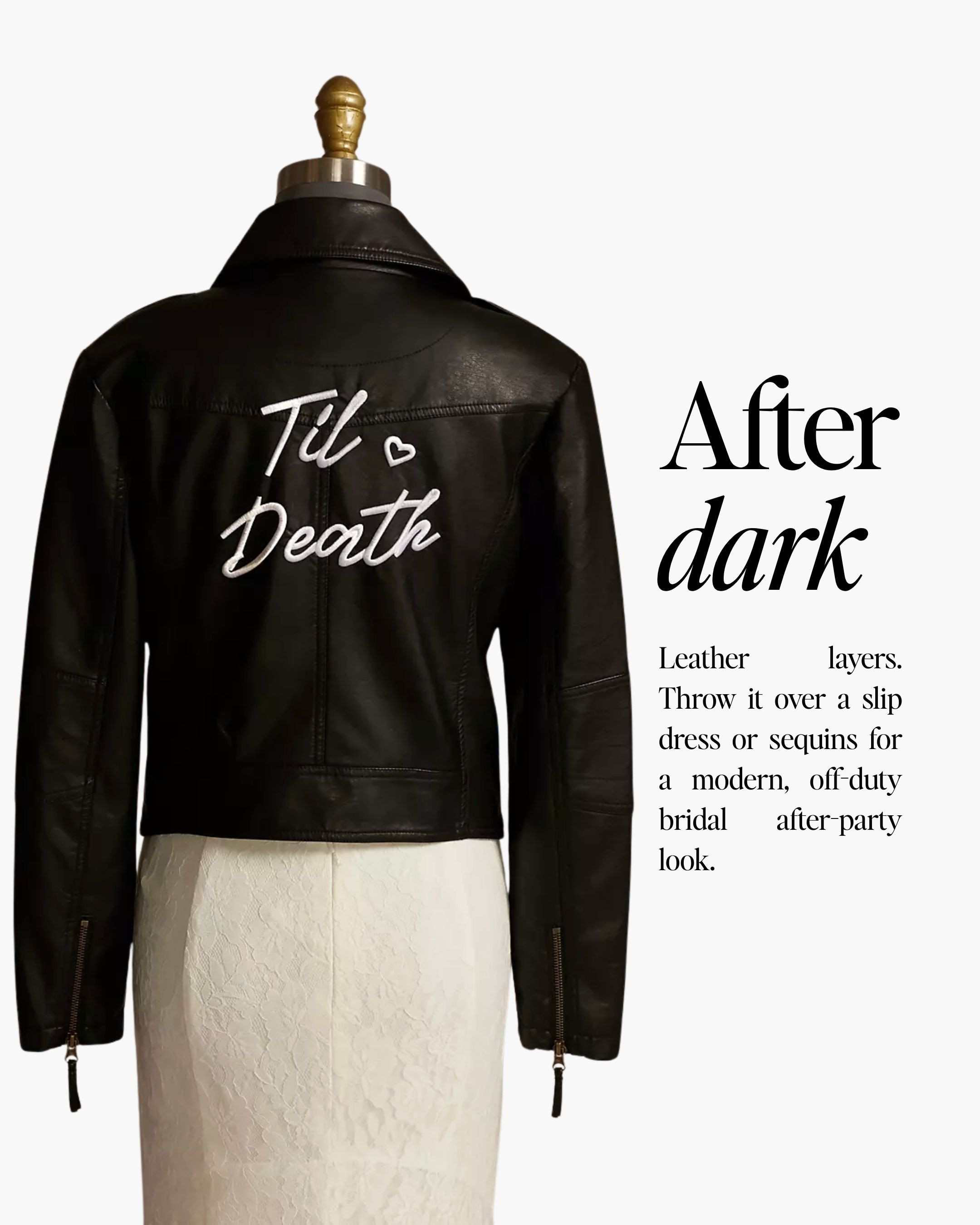 Your afterparty jacket for your wedding night just got a vibe. We will be seeing 'til death on all the it girl brides in 2026 and this jacket is a must have for the fashionable bride. 

 #LTKWedding