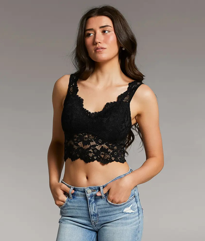 Floral Lace Full Coverage Bralette | Buckle