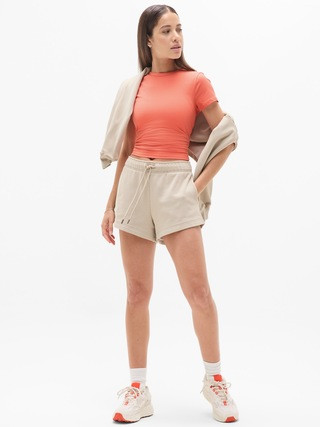 Signature Rib Crop Tee | Athleta