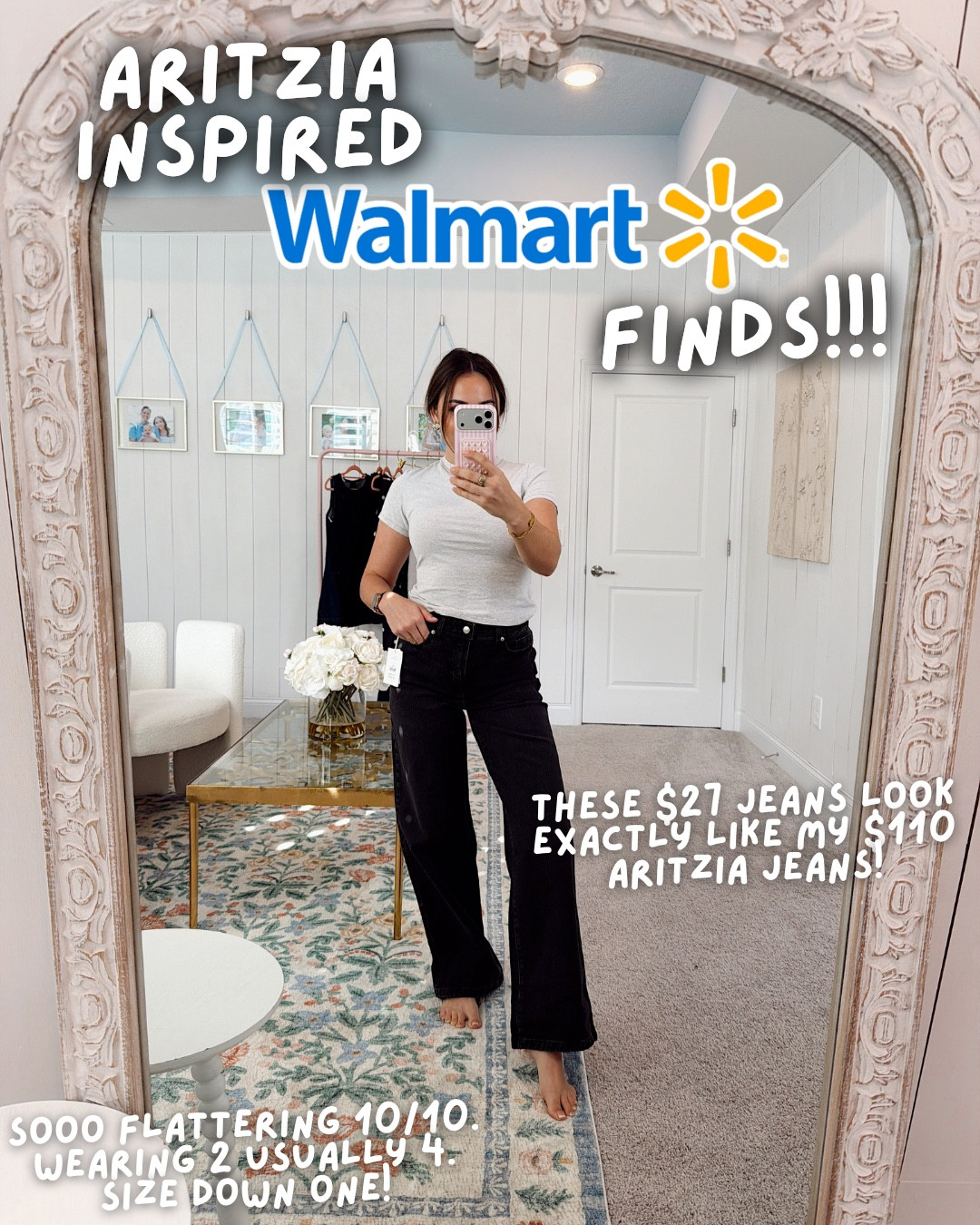 Walmart ate with these Aritzia inspired finds!! Many multiple have color options! Size recommendations in each pic. I am obsessed with Walmart fashion online!! It’s so good! Everyday jeans, sweaters for work, cute dresses, and more!! You can see all of this in action in my latest YouTube video! @walmart @walmartfashion @walmartstyle 

#LTKgrwm #LTKFindsUnder50 #LTKootd