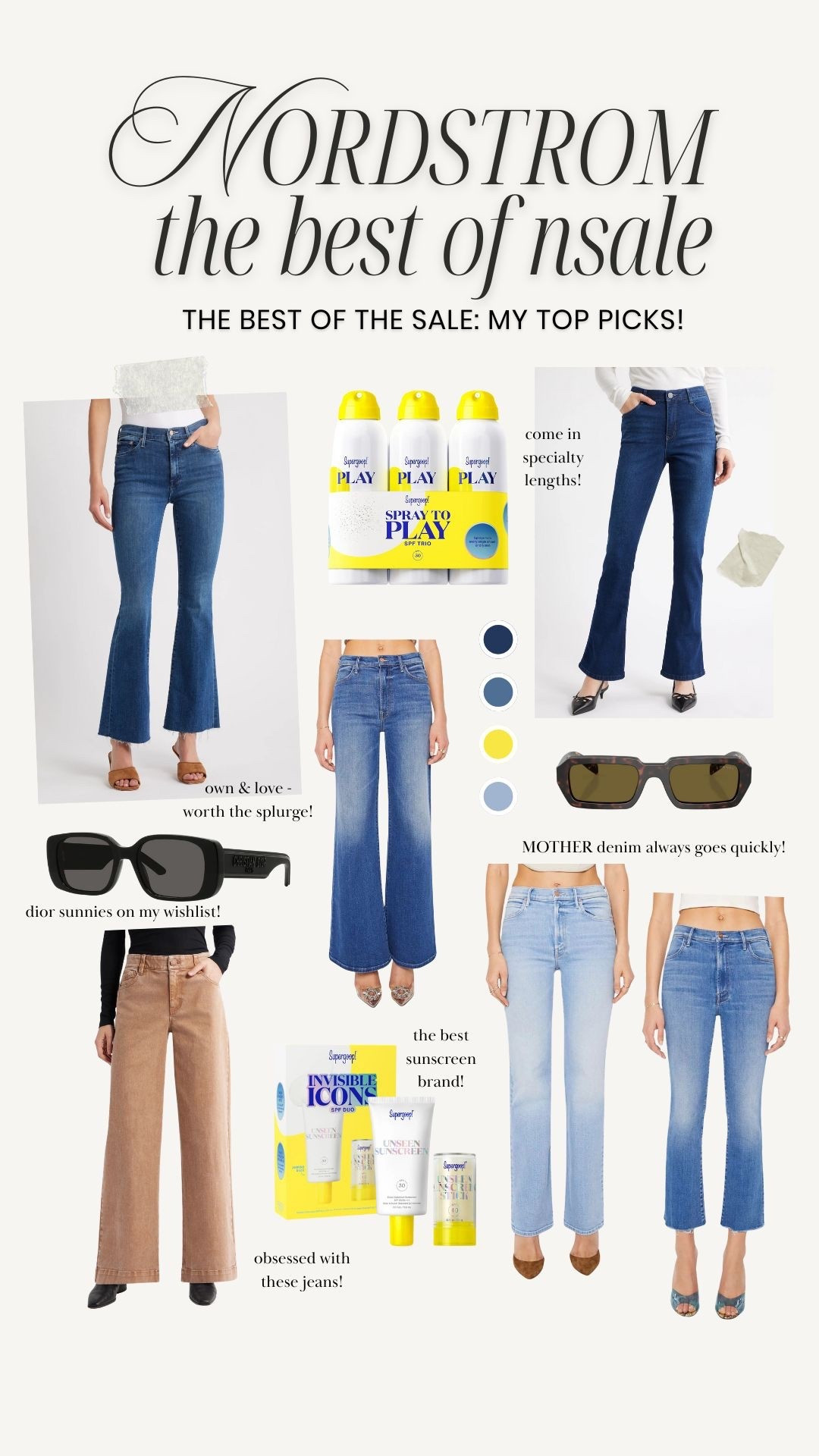 Nordstrom Anniversary Sale top picks for jeans, pants, beauty, and designer sunglasses! Wit & Wisdom come in petite length!

Nsale mother denim 


#LTKSeasonal #LTKSaleAlert #LTKPetite