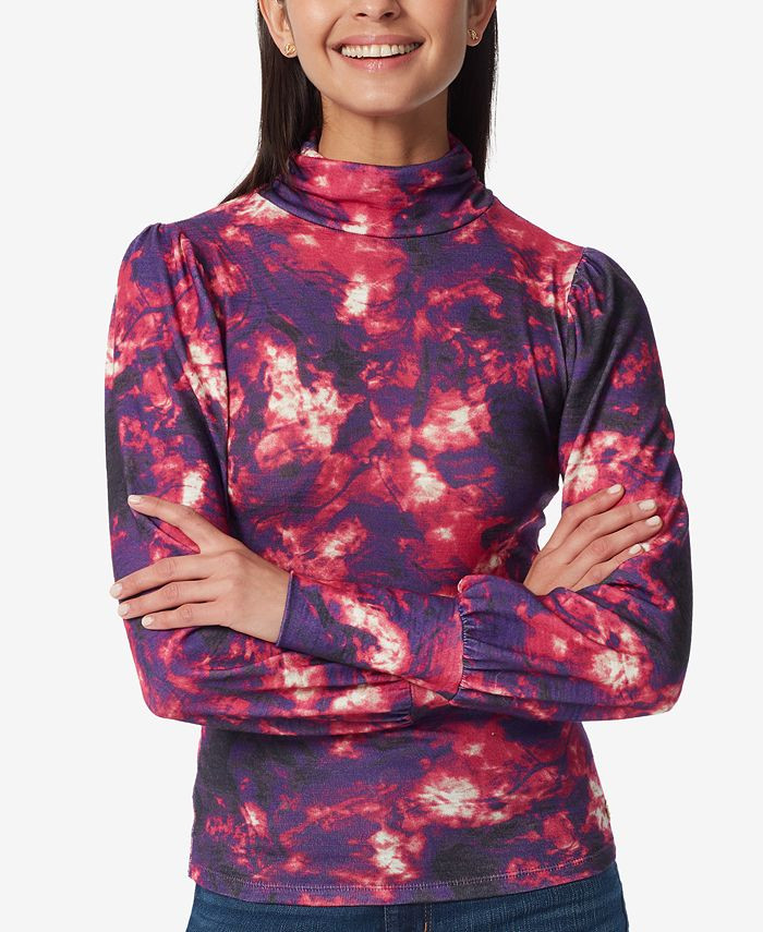 Anne Klein Denim and Sport Stratosphere Mock Neck Top & Reviews - Tops - Women - Macy's | Macys (US)