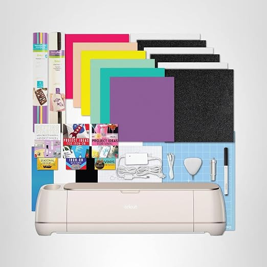 Cricut Maker 4 Starter Kit for Beginners - Smart Cutting Machine with Vinyl & Iron-On (HTV), Tool... | Amazon (US)