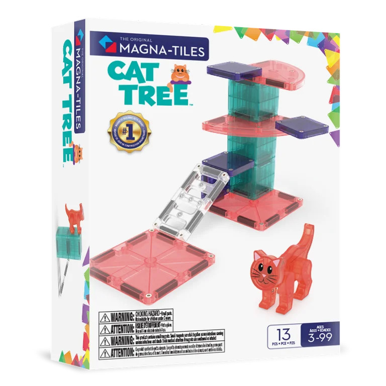 MAGNA-TILES\u00ae Cat Tree 13-Piece Magnetic Construction Set, The Original Magnetic Building Bra... | Walmart (US)