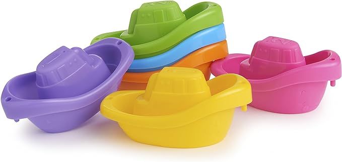 Munchkin® Little Boat Train Baby and Toddler Bath Toy, 6 Piece Set | Amazon (US)