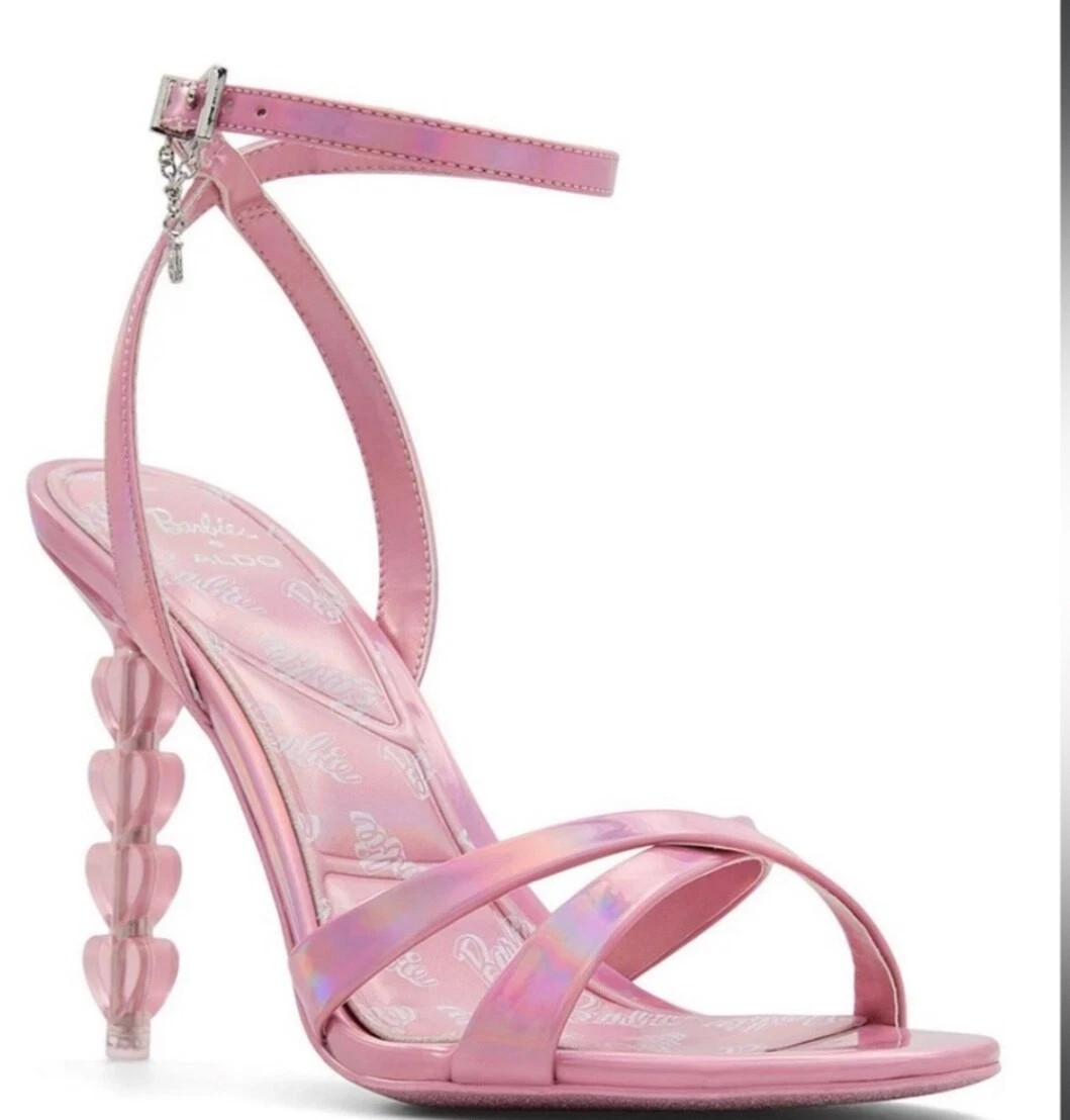 Barbie Shoes - Iridescent Heart Heel Dress Sandals by Aldo | eBay US