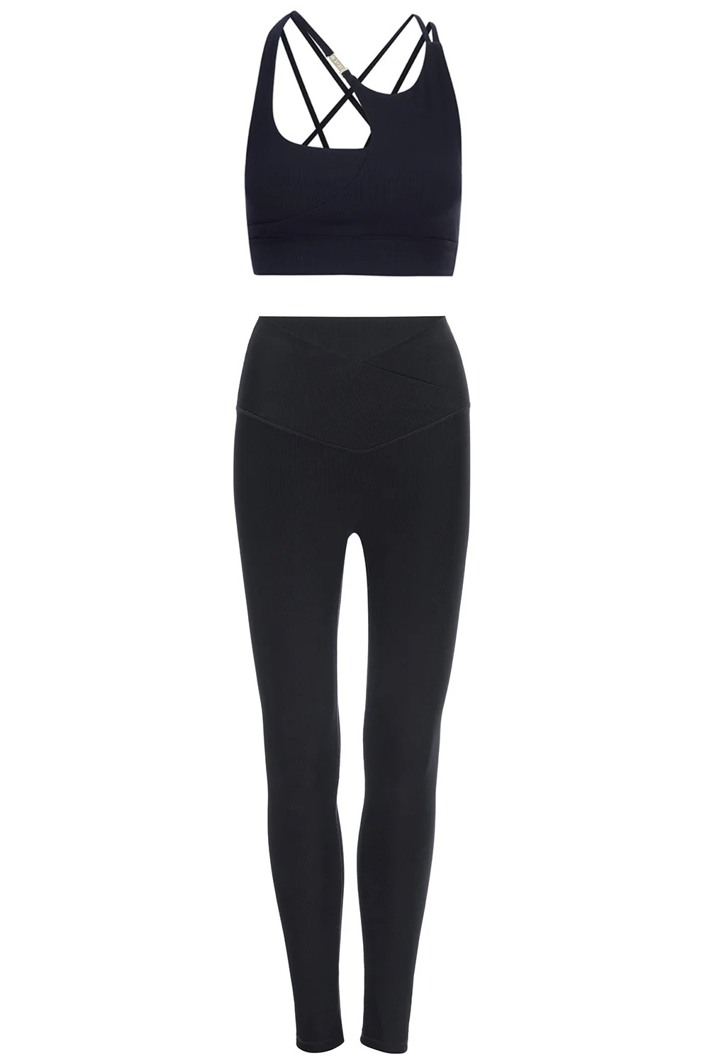 Melrose Black Ribbed Set | VETCHY LLC