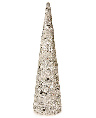 Holiday Lane Shine Bright Styrofoam Glitter Sequins Tree Table Décor, Created for Macy's - Macy'... | Macy's