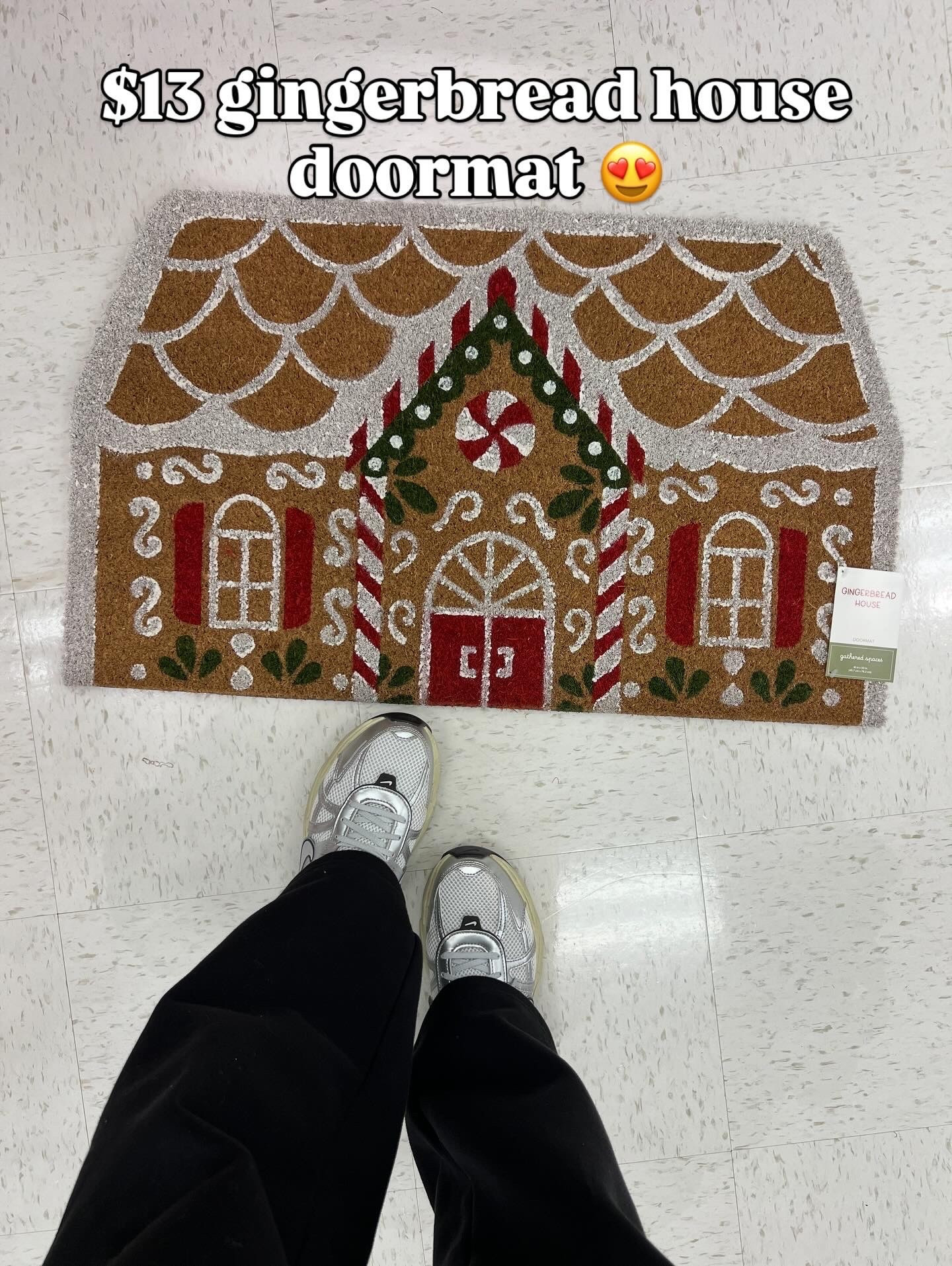 Gingerbread house doormat at Target #holiday decor Christmas front porch decorations

#LTKHome #LTKHoliday #LTKSeasonal