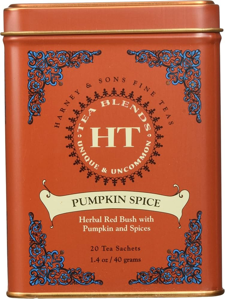 Harney & Sons Pumpkin Spice Rooibos Tea 20 ct Sachet Tin | Amazon (US)