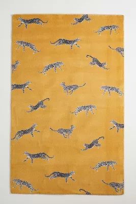 Printed Cheetah Rug | Anthropologie (US)