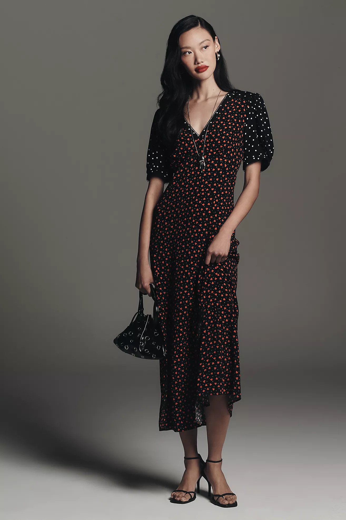 Maeve V-Neck A-Line Maxi Dress | Anthropologie (US)