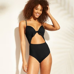 Women's Ruffle Plunge One Piece Swimsuit - Shade & Shore™ | Target