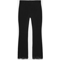 Zara - Pantaloni Stretch Mini A Campana - Nero - M - Donna | Zara IT