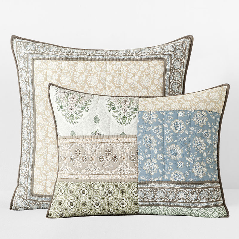 Odesa Patchwork Quilted Sham - Multi, Standard | The Company Store