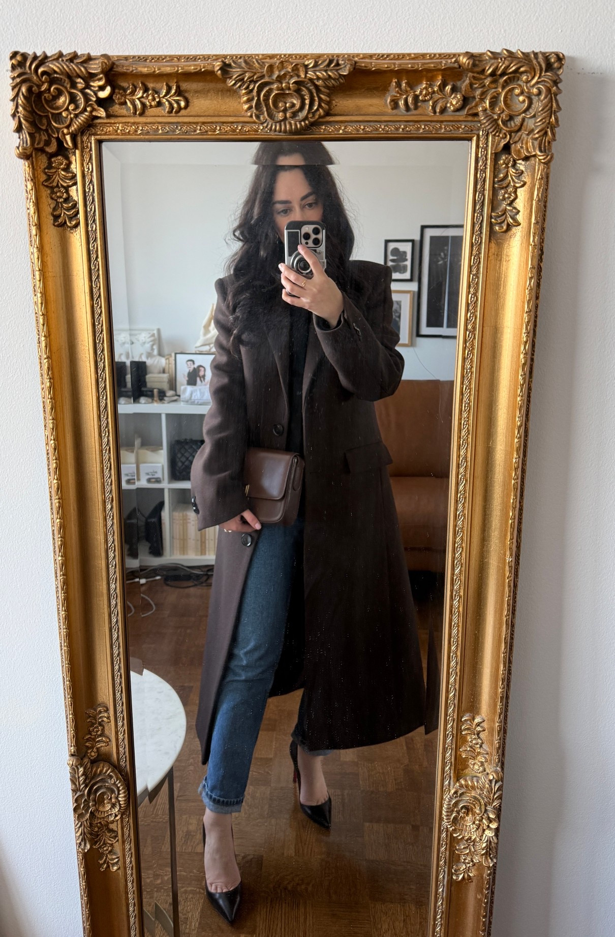 Coat: Mango
Sweater: Wilfred
Jeans: Sezane
Heels: Christian Louboutin
Bag: A Cloud

#LTKjeans #LTKcanada #LTKwinter