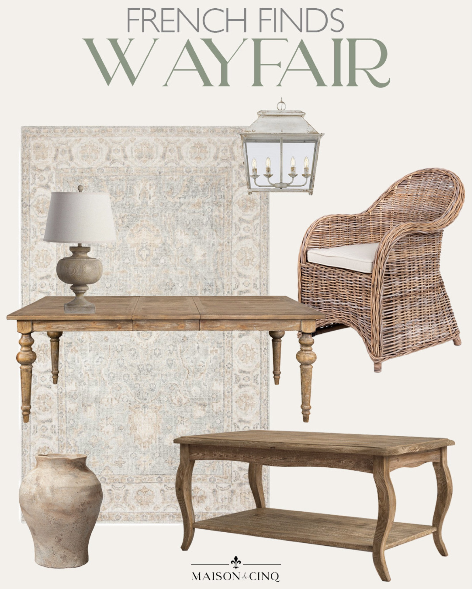Gorgeous French-inspired finds at @Wayfair!

Home decor, living room, dining room, dining table, dining chair, coffee table, rustic bar, lantern, lamp, area rug 
#wayfair #wayfairpartner

#LTKFindsUnder100 #LTKHome