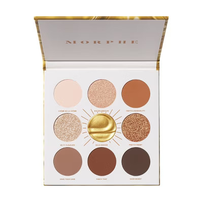 Morphe Rich & Foiled Gold Seeker Eyeshadow Palette - Gold Seeker - 0.35oz - Ulta Beauty | Target