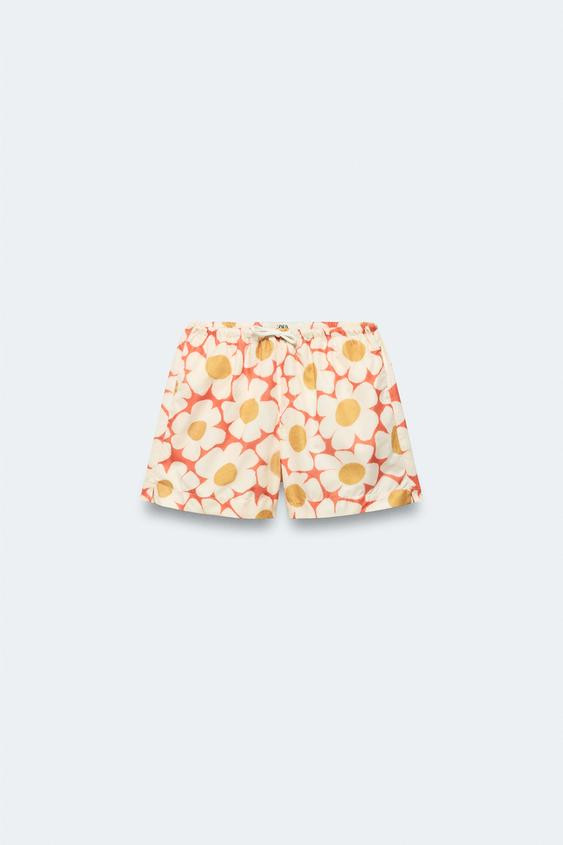 2-14 YEARS/ FLORAL SWIM SHORTS LIMITED EDITION | Zara Canada