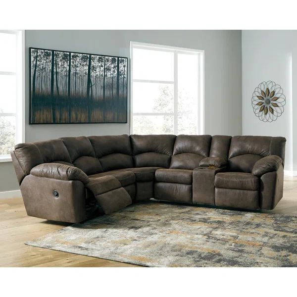Reale 2 - Piece Upholstered Reclining Sectional | Wayfair North America