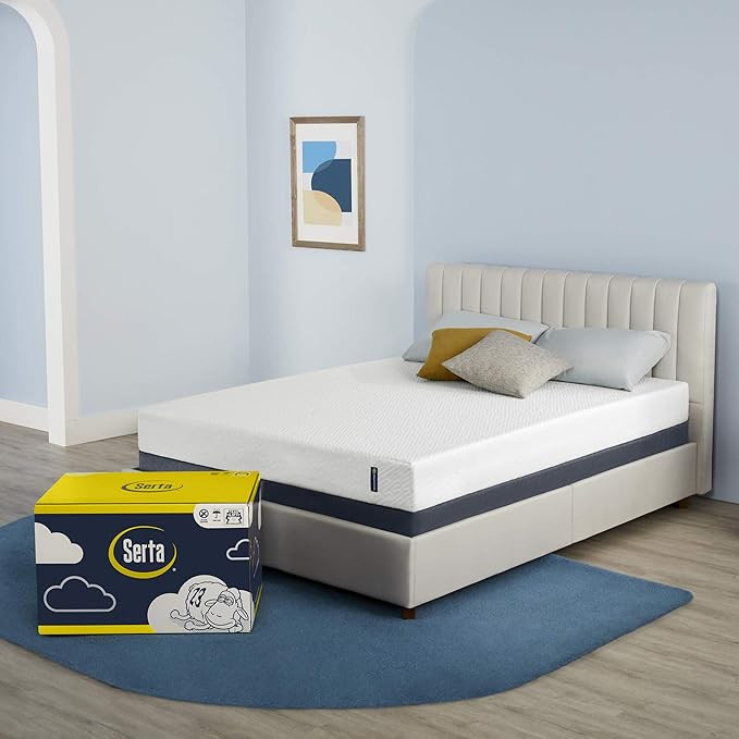 Serta - 7 inch Cooling Gel Memory Foam Mattress, King Size, Medium-Firm, Supportive, CertiPur-US ... | Amazon (US)