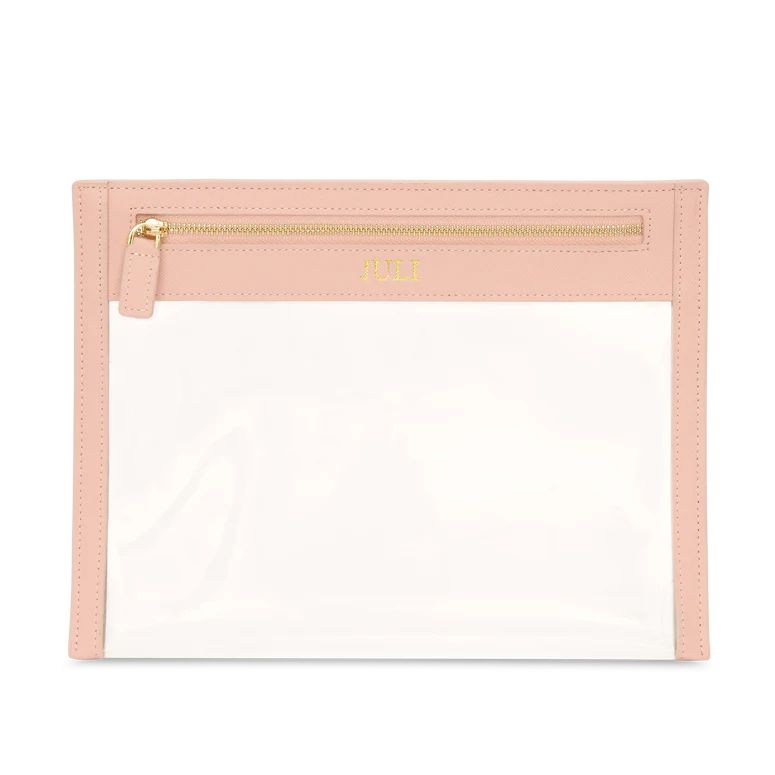 Lily & Bean Clear Travel Pouch Pale Pink | Lily and Bean