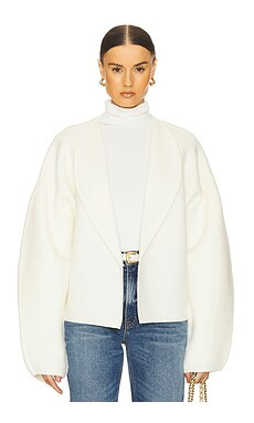L'Academie by Marianna Aridonna Knit Jacket in Ivory from Revolve.com | Revolve Clothing (Global)