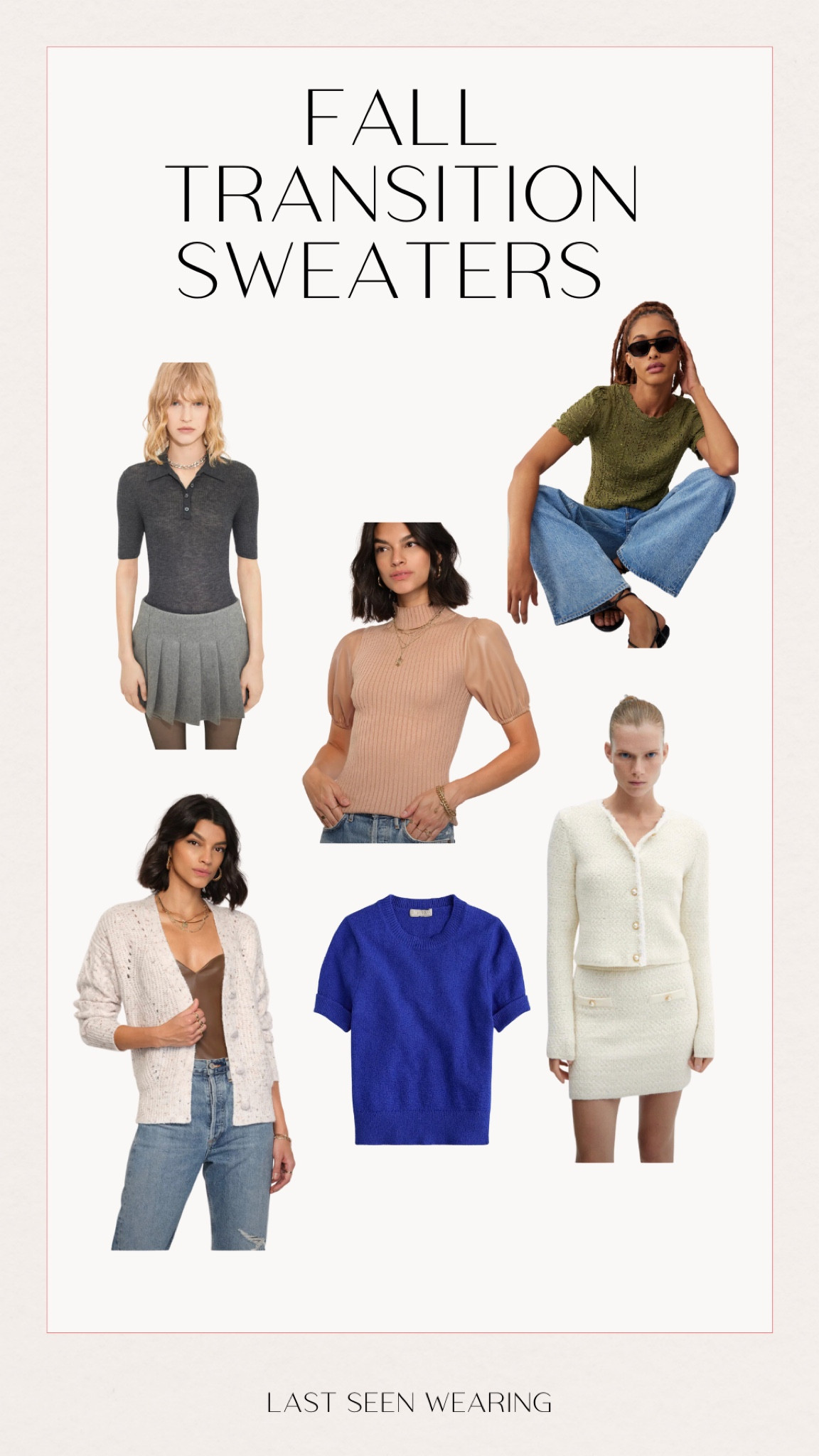 Fall Transition Sweaters 
#knittop 

#LTKSeasonal #LTKstyletip