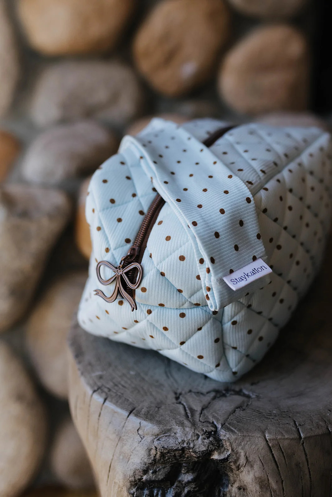Polka Dot Cosmetic Bag | Staykation
