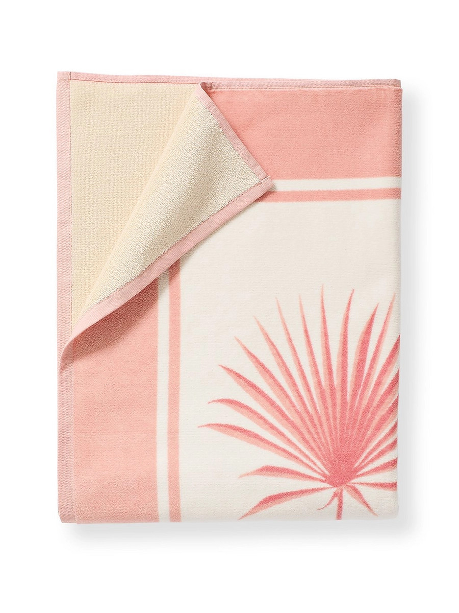 Island Palm Beach Towel | Serena and Lily
