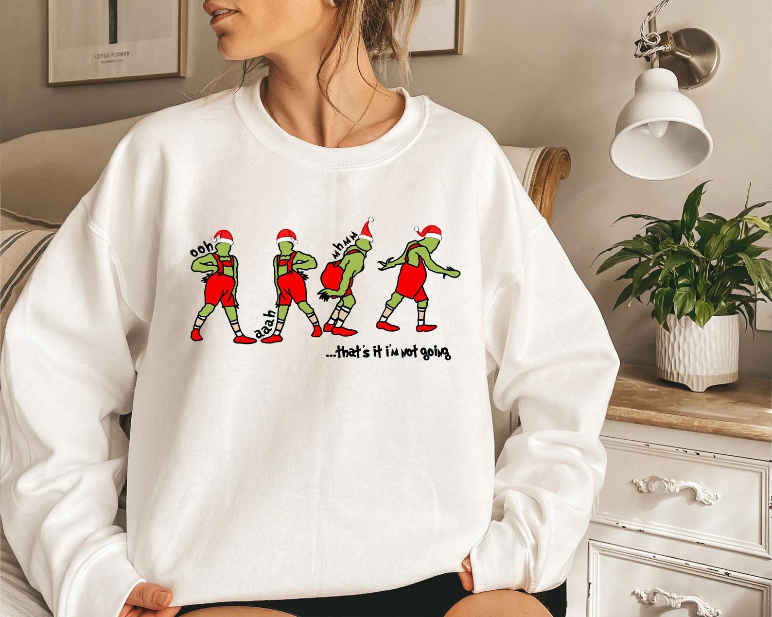 That's It I'm Not Going Sweatshirt, Grinch Christmas Sweater, Christmas Sweatshirt, Christmas Gif... | Etsy (US)