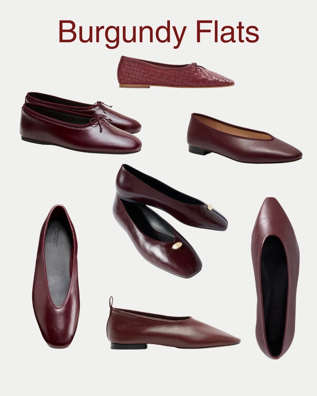 burgundy flats i’m loving for fall