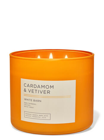 White Barn


Cardamom & Vetiver


3-Wick Candle | Bath & Body Works