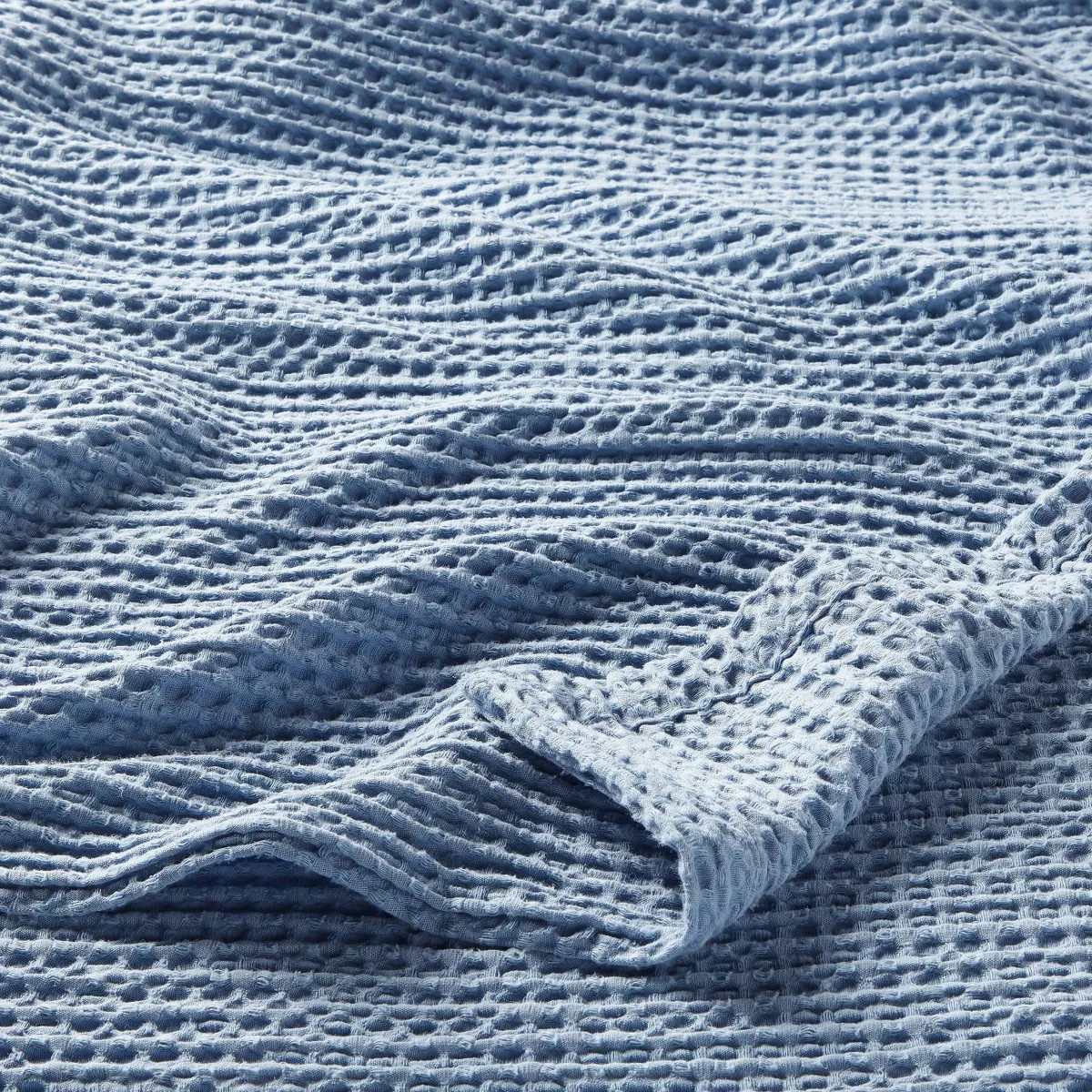 Full/Queen TENCEL\u00ae Lyocell Waffle Bed Blanket Light Blue - Threshold\u2122 | Target